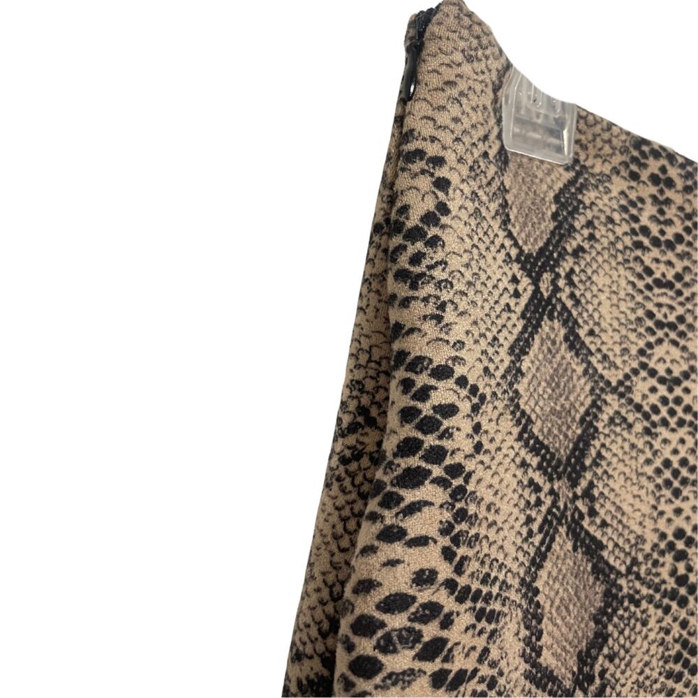 Y2k Snakeskin Print Vented Mini Skirt Large - Picture 5 of 8